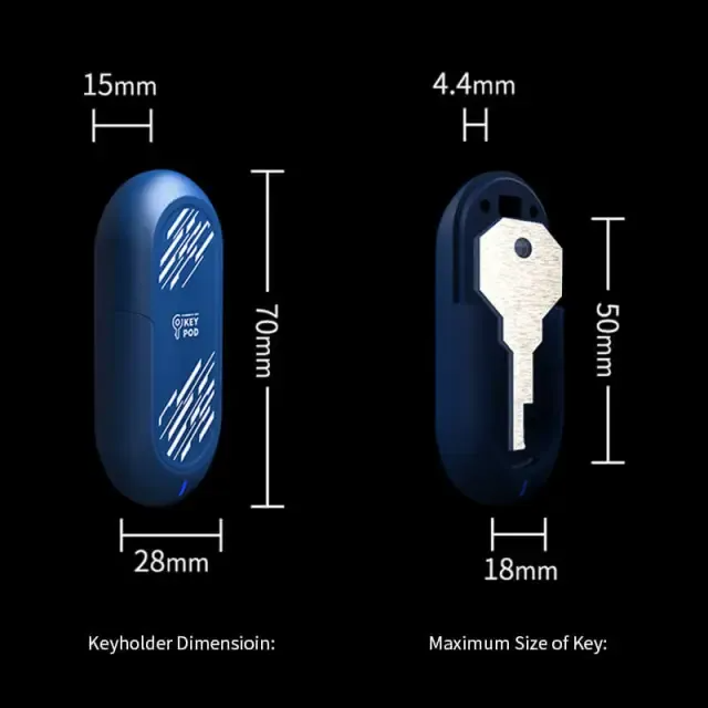QlUl Bluetooth Key Holder Key Pod for chastity Play