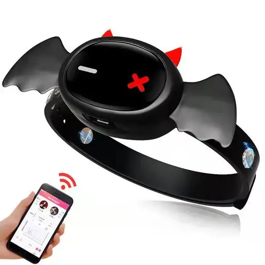 QlUl Love Devil APP Control Estim silicone Collar