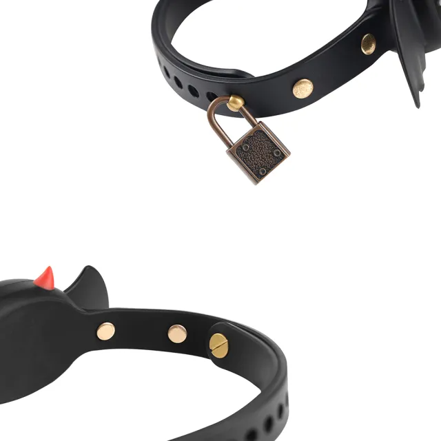 QlUl Love Devil APP Control Estim silicone Collar